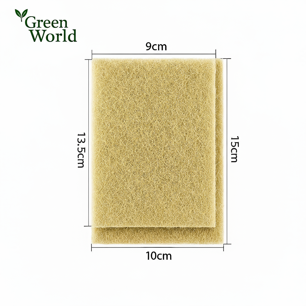 Éponges naturelles GreenScrub™ – Lot de 5 éponges écologiques durables