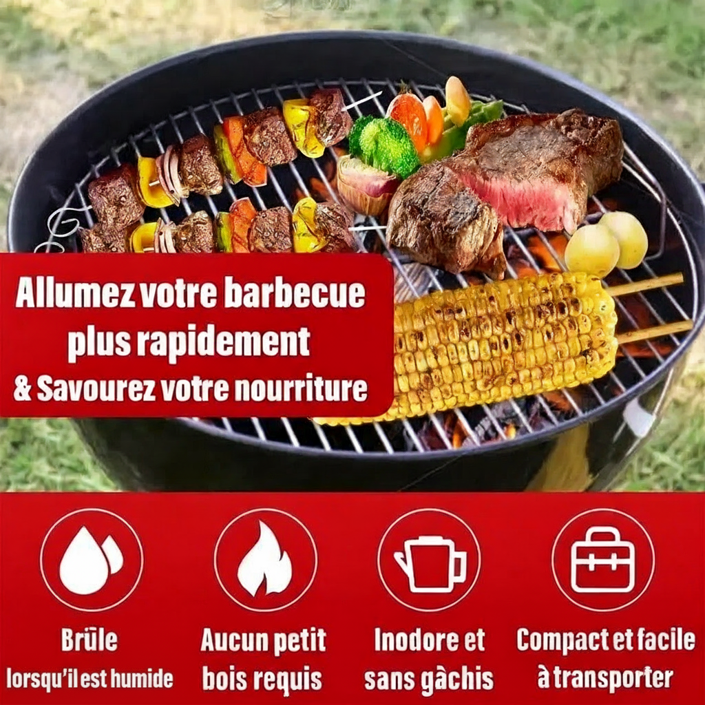 Allume-feux GreenSpark™ – Bâtonnets naturels sans produits chimiques