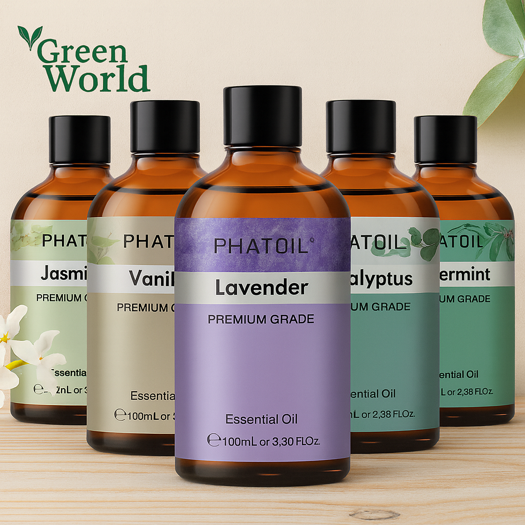 Huile essentielle GreenEssence™ – 100 % pure, naturelle et polyvalente (100 ml)