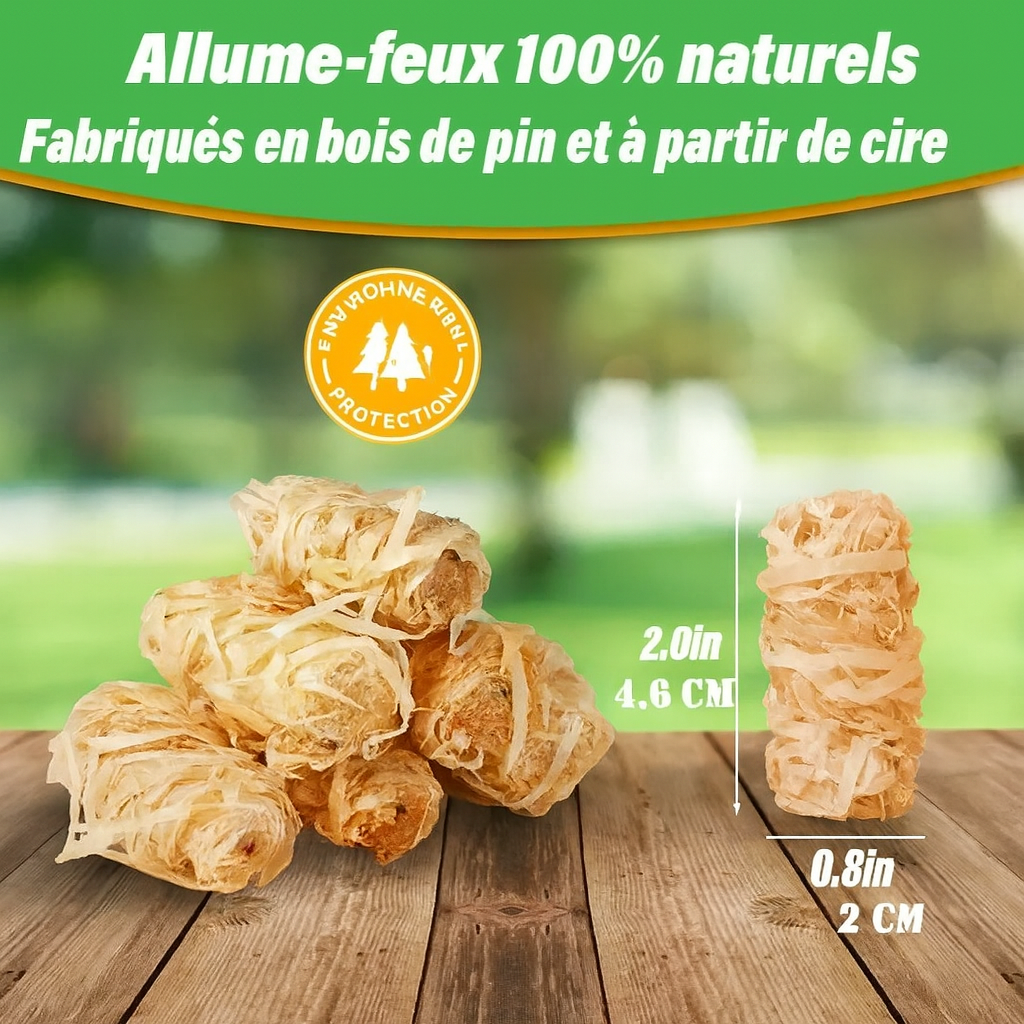 Allume-feux GreenSpark™ – Bâtonnets naturels sans produits chimiques