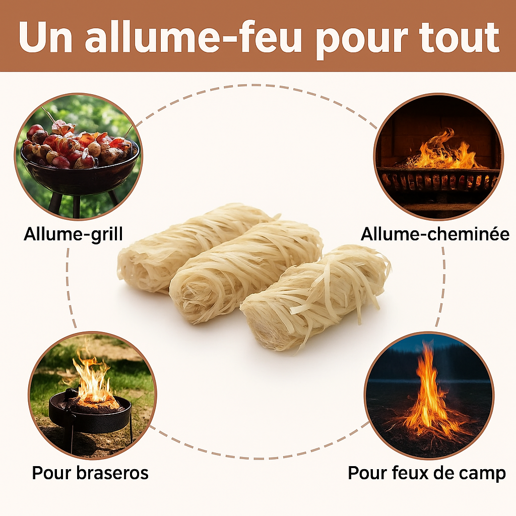 Allume-feux GreenSpark™ – Bâtonnets naturels sans produits chimiques