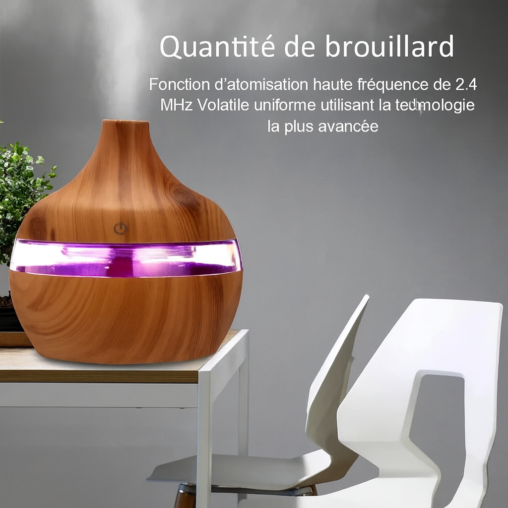 Diffuseur GreenMist™ – Humidificateur & diffuseur d’huiles essentielles (300 ml)