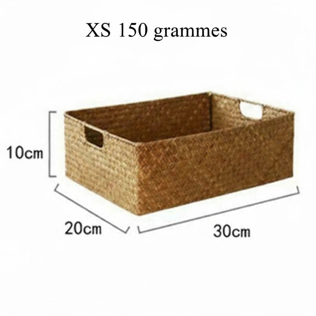 Corbeille GreenWeave™ – Tressée en seagrass naturelle pour maison & cuisine