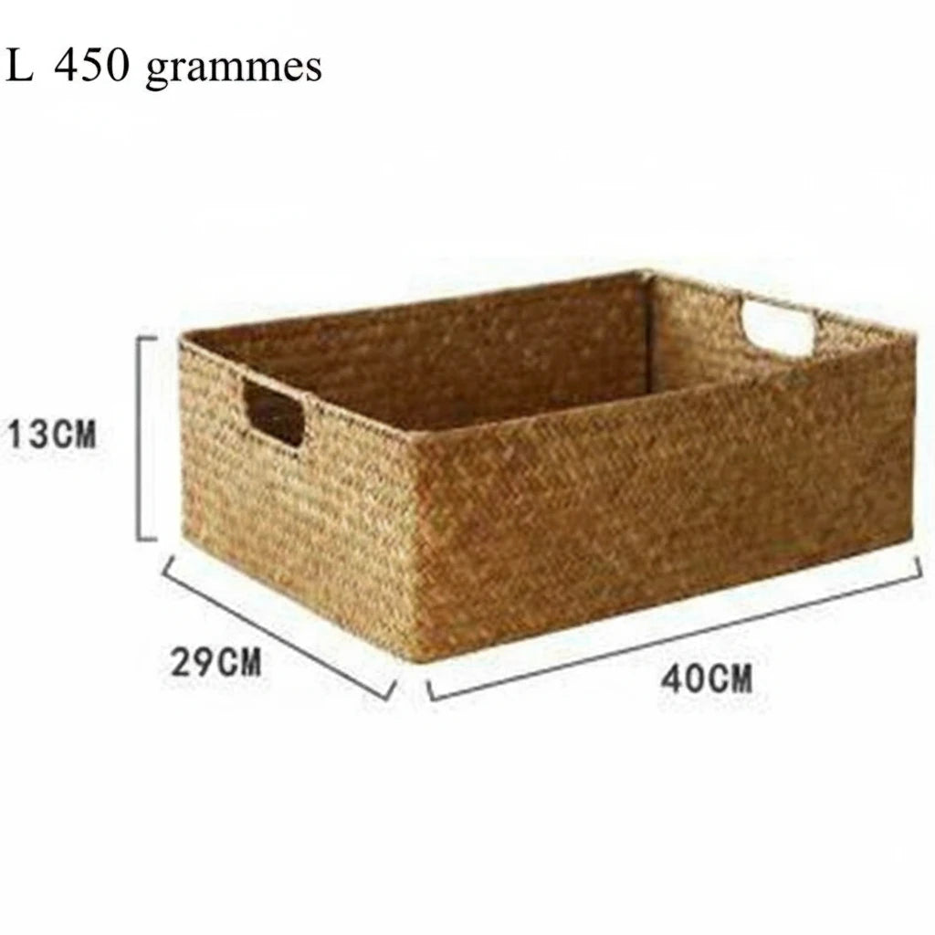 Corbeille GreenWeave™ – Tressée en seagrass naturelle pour maison & cuisine