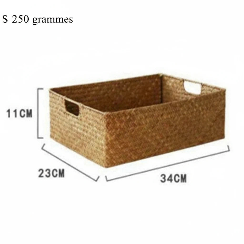 Corbeille GreenWeave™ – Tressée en seagrass naturelle pour maison & cuisine