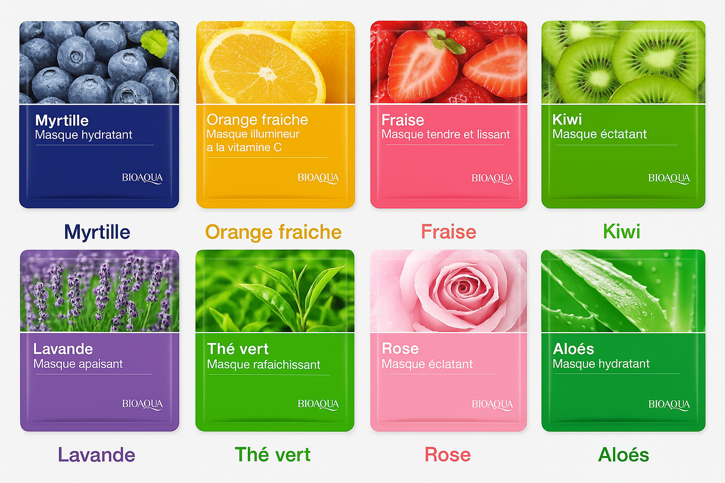 Masques Végétaux Bio GreenBloom™ – Hydratation, Éclat & Fermeté