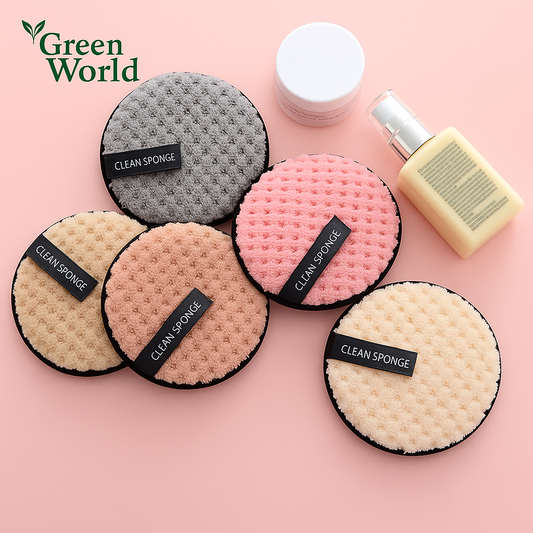 Disques démaquillants GreenClean™ – Coton bio – Réutilisables & Durables (lot de 5)