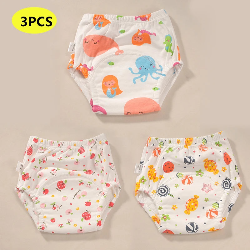 Culottes d’apprentissage GreenBaby™ – Coton bio  –  Lavables & durbales (lot de 3)